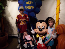 Mickey and the kids